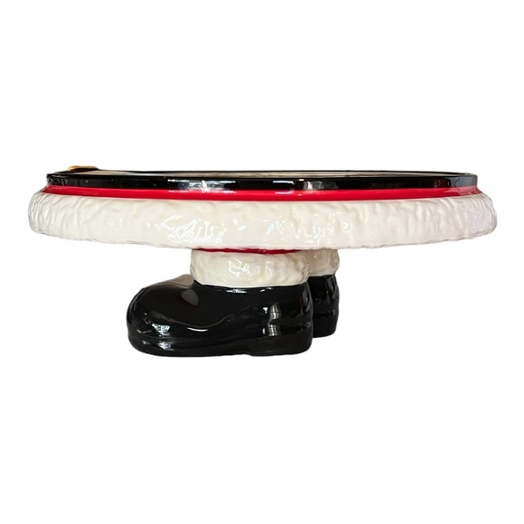 Earthenware Santa Dessert Stand - Picture 4 of 6